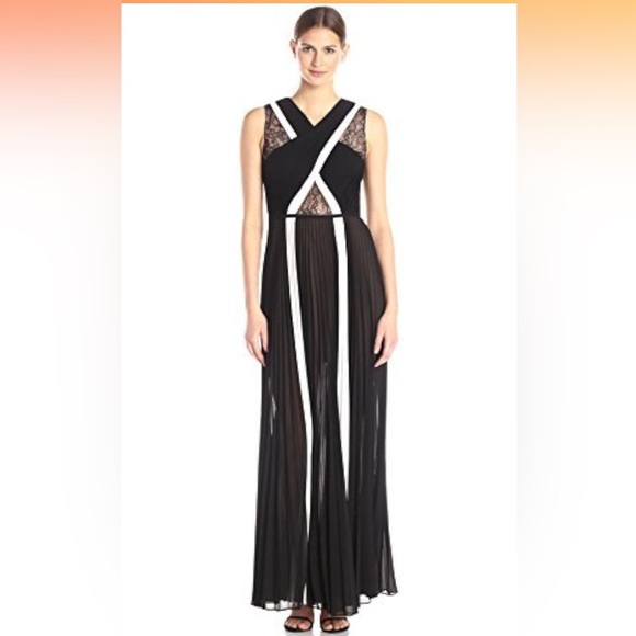 BCBGMaxAzria Contrast Caia Gown. Size 10. - Picture 8 of 10